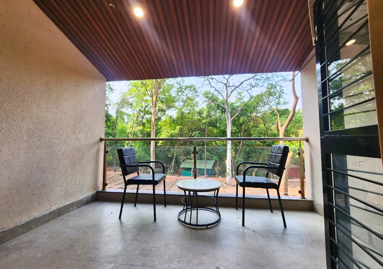 Premium Room Interior at Vishwas Devrai Resort Pune